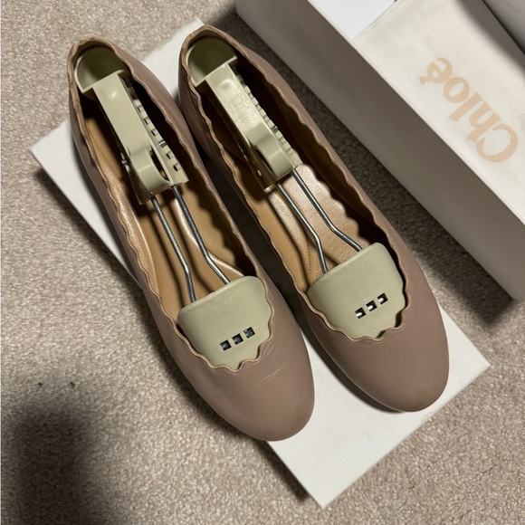 CHLOE ballet flats. Pink Tea - Picture 7 of 11